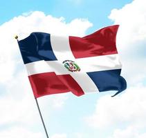 bandeira da república dominicana foto