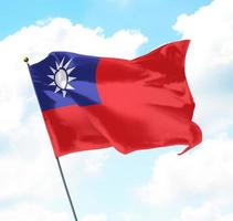 bandeira de taiwan foto