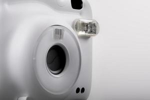 câmera instantânea branca para impressão direta de imagens foto