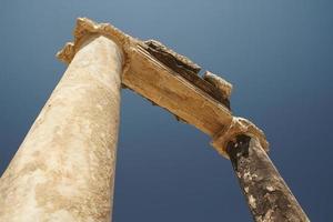 cidade antiga de hierapolis em pamukkale, denizli, turkiye foto