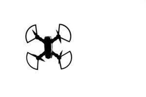 silhueta de um drone no céu foto
