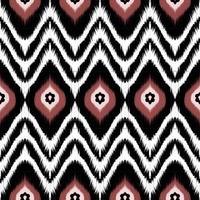 abstrato étnico oriental ikat padrão sem costura design original para fundo tapete papel de parede roupas envoltório batik tecido ilustração vetorial moda trabalho bordado foto