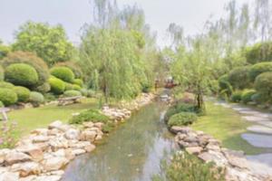 abstrato borrão parque jardim lagoa fundo foto