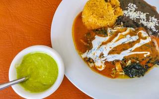 comida e bebida refeição típica do prato mexicano no restaurante méxico. foto