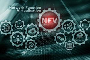 virtualização de função de rede nfv. conceito de máquinas virtuais de tecnologias de arquitetura. foto