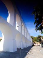 rio de janeiro, rj, brasil, 2022 - aqueduto carioca ou arcos da lapa, antigo aqueduto inaugurado em 1750 para trazer água doce para a cidade foto