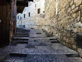 vista das ruas de jerusalém foto