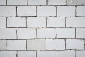 fundo de parede branca, closeup. textura abstrata de tijolos foto