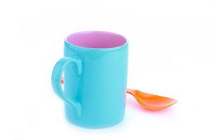 xícara de café colorida foto