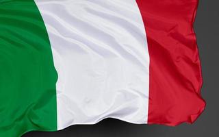 Bandeira nacional italiana acenando foto
