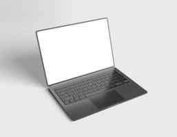 tela do mackbook pro com maquete de apresentação do site foto