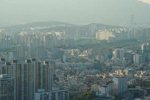 paisagem de apartamento em seul, coreia foto