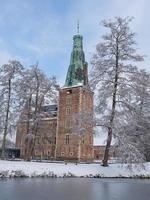 tempo de inverno no castelo de raesfeld foto