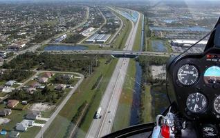 vista de um helicóptero foto