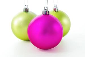 conjunto de bolas de natal foto