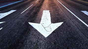 símbolos no chão em todas as estradas do mundo renderização em 3d foto