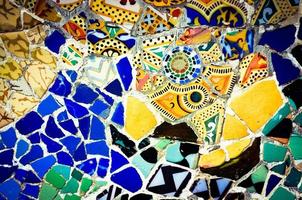 fundo de mosaico do parque guell