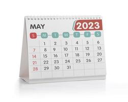 calendário de mesa maio 2023 foto