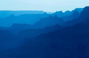 silhueta do Grand Canyon foto