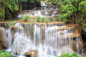 cachoeira huai mae khamin em floresta densa
