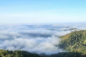 névoa ao norte do thaliand