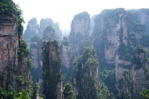 montanhas misteriosas zhangjiajie, província de hunan na china.