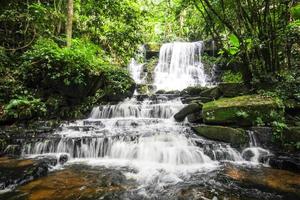 cachoeira mun daeng, parque nacional phu hin rong kla, tailândia