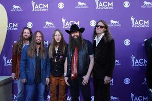 las vegas - 1 de abril - blackberry smoke chega aos prêmios da academia de música country de 2012 no mgm grand garden arena em 1 de abril de 2010 em las vegas, nv foto