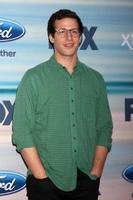 los angeles - 8 de setembro - andy samberg no 2014 fox fall eco-casino no bangalô em 8 de setembro de 2014 em santa monica, ca foto