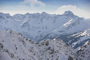 Alpes alemães nevados