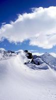 montanhas de neve nos Alpes
