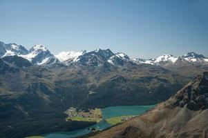 Bergpanorama der Schweizer Alpen foto