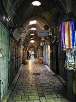 jerusalém em israel em 2019 uma vista das ruas de jerusalém foto