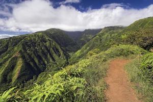 trilha do cume waihee, montanhas oeste de maui, havaí foto