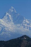 cordilheira de annapurna no nepal foto