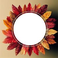 coroa de outono, guirlanda, moldura. bagas, abóboras, frutas, folhas. copie o espaço. bandeira. foto