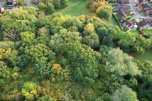 mais bela vista do parque público britânico na inglaterra foto