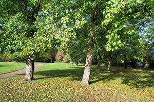 mais bela vista do parque público britânico na inglaterra foto