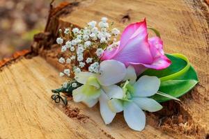 acessórios de flores de casamento foto