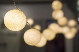 pequenas lâmpadas esféricas para decoração de casas