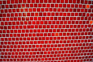 mosaico vermelho e branco, plano de fundo foto