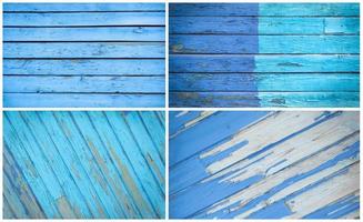 conjunto de diferentes texturas azuis n foto