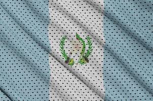 bandeira da guatemala impressa em tecido de malha de poliéster nylon sportswear foto