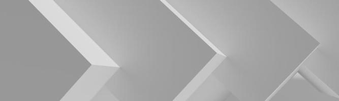 fundo branco abstrato com figuras geométricas dispostas juntas até renderização em 3d de sombras. foto