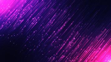 partículas de chuva de néon com tema azul colorido abstrato fundo de partículas de animação, ilustração de efeito cibernético de tecnologia espacial futurista rápida a laser. foto