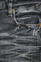 a textura do bolso jeans foto