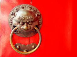maçaneta da porta do templo chinês