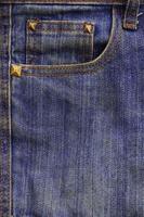 a textura do bolso jeans foto