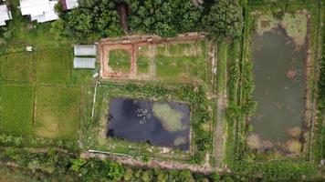 topview da fazenda na tailândia. foto