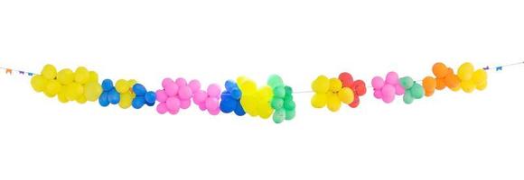 grupo de balões coloridos foto